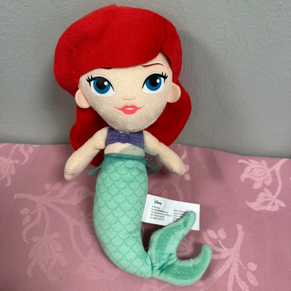 Disney Princess Ariel Plush The Little Mermaid Stuffed Doll Just Play 9 Inch